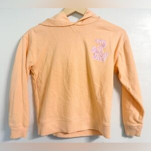 Wonder Nation Girls Peach Graphic Hoodie “It’s a Good Day” Youth L